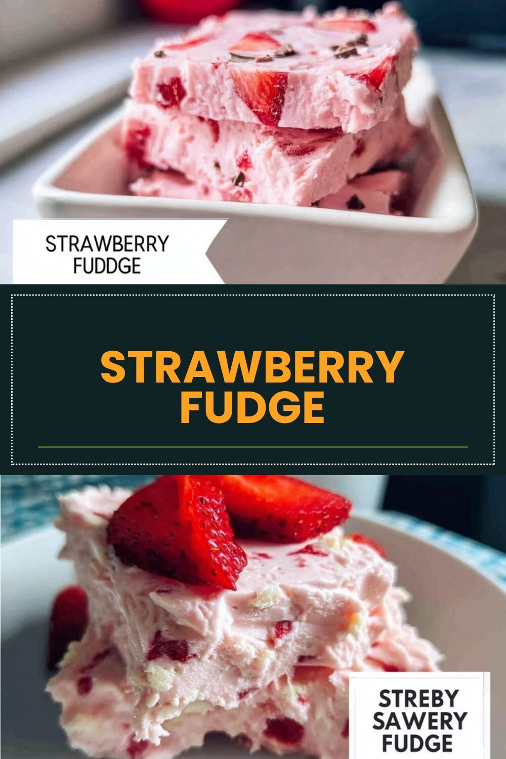 Strawberry 2 Ingredient Fudge Recipe 5 Strawberry Fudge