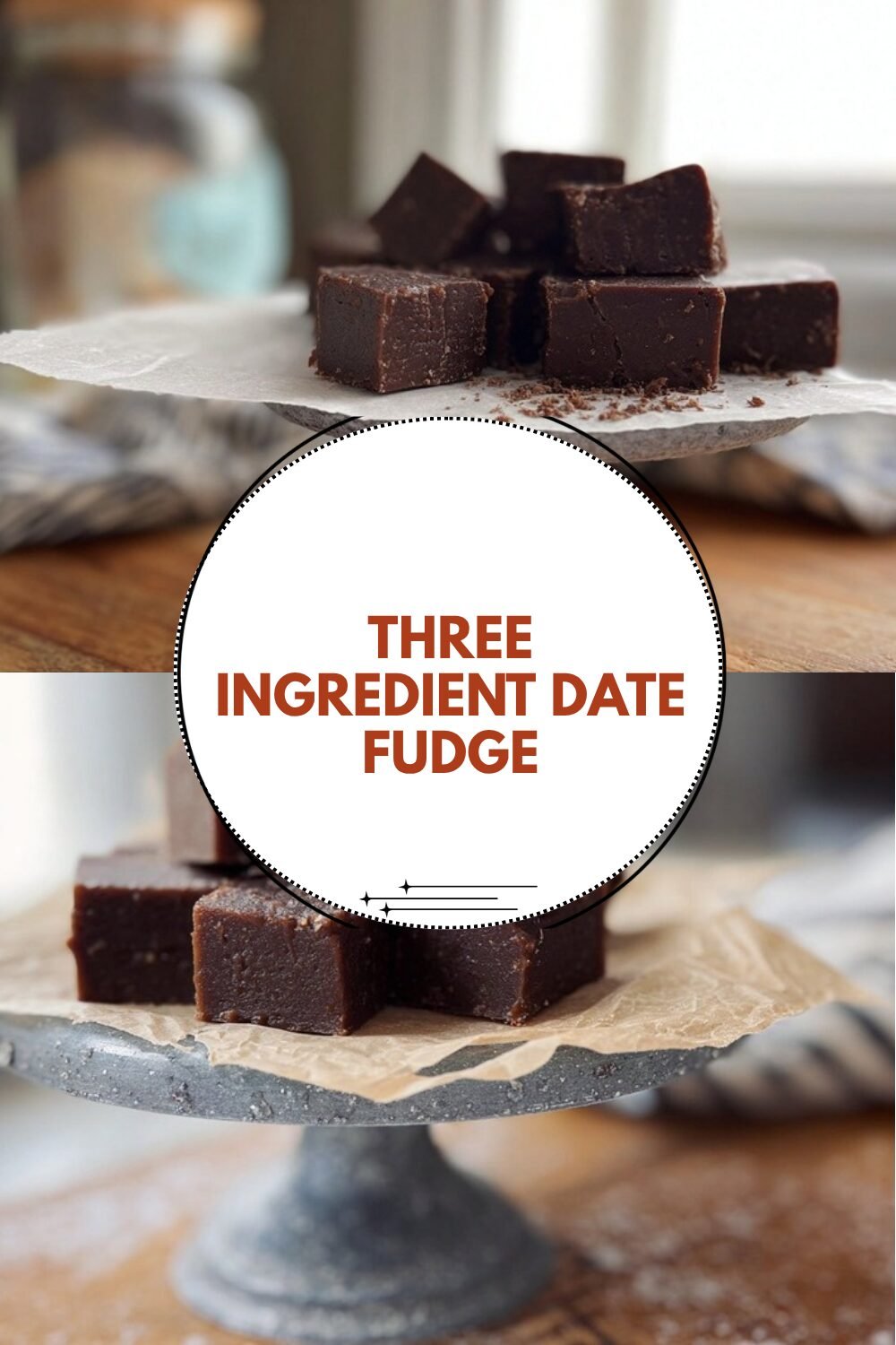 Three Ingredient Date Fudge