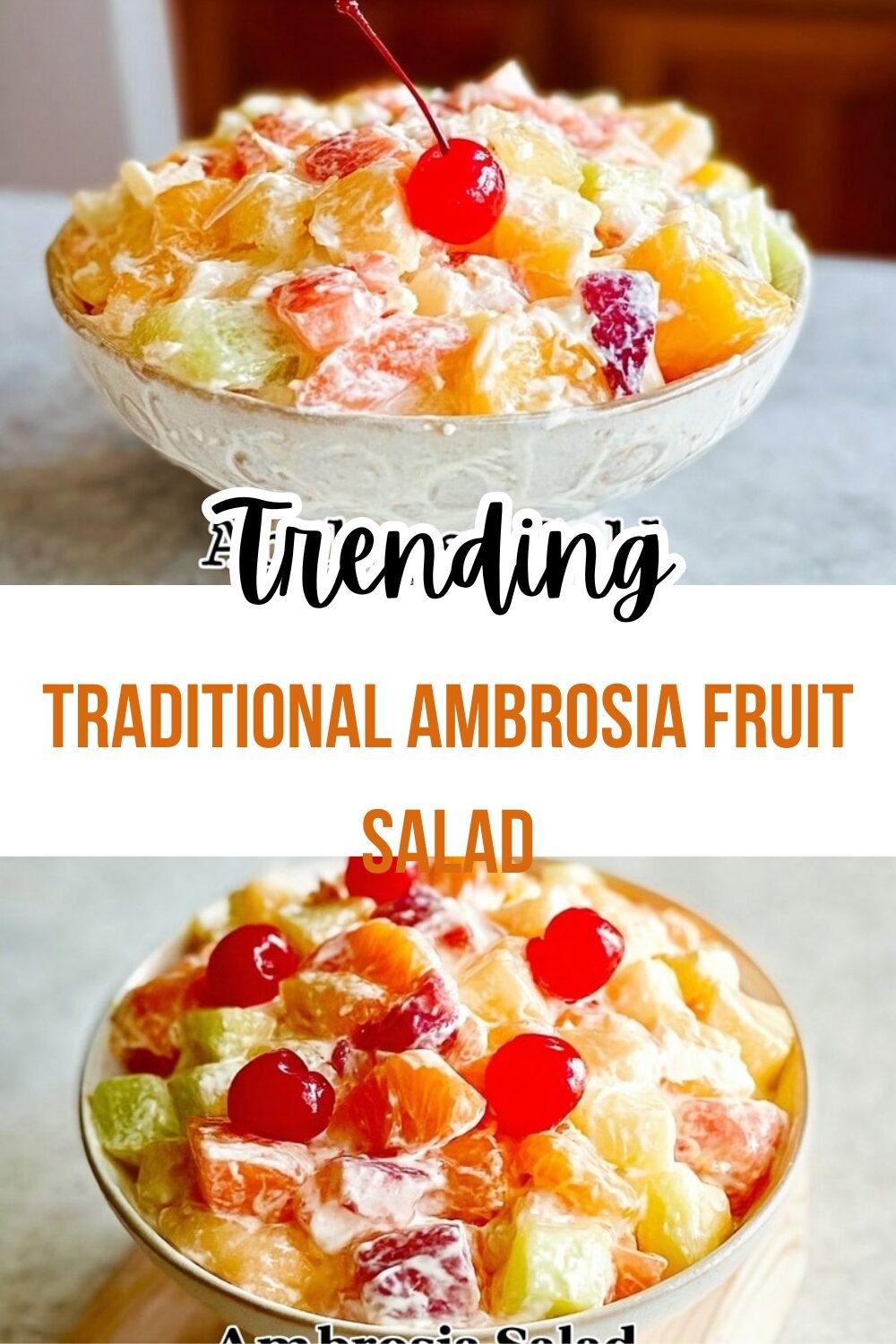 Traditional Ambrosia Fruit Salad
