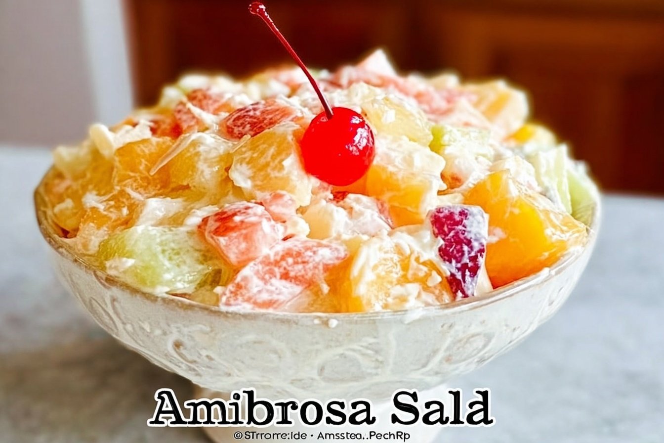Traditional Ambrosia Fruit Salad