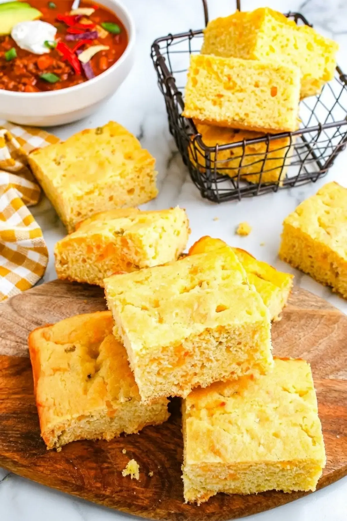 Cheddar Green Chile Cornbread Recipe