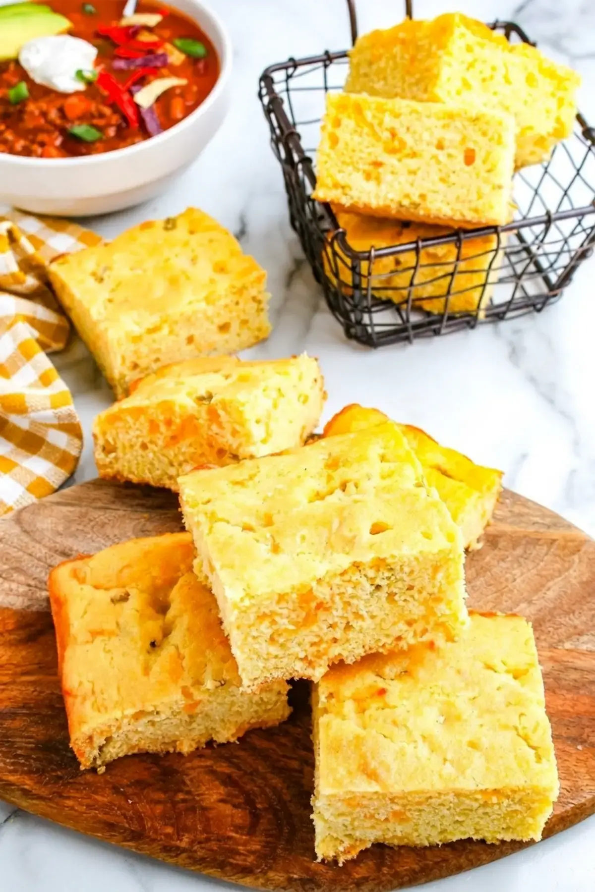 Cheddar Green Chile Cornbread Recipe