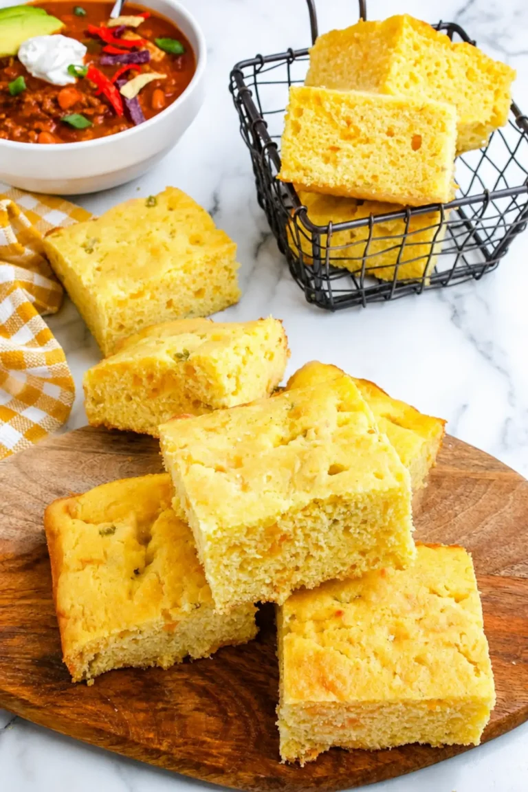 Cheesy Green Chile Cornbread