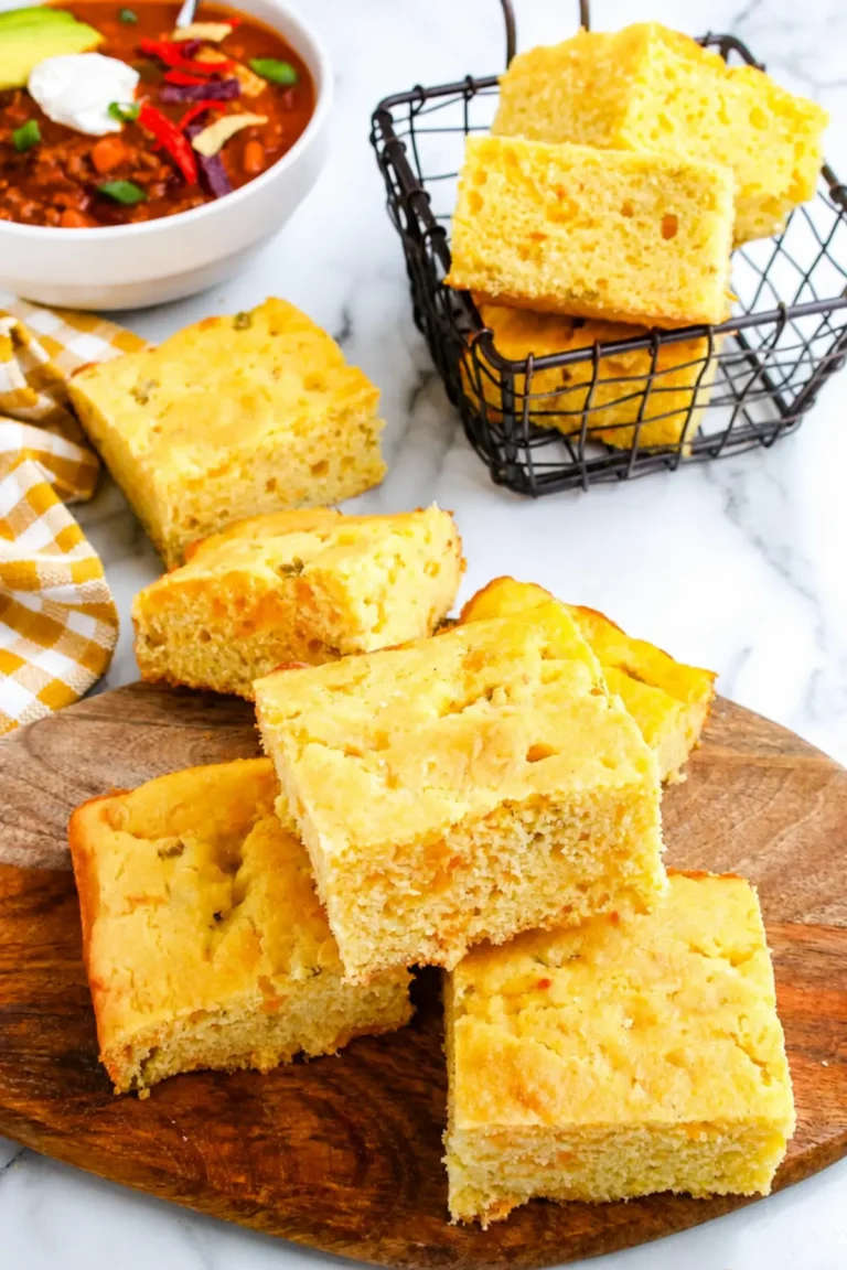 Cheesy Green Chile Cornbread