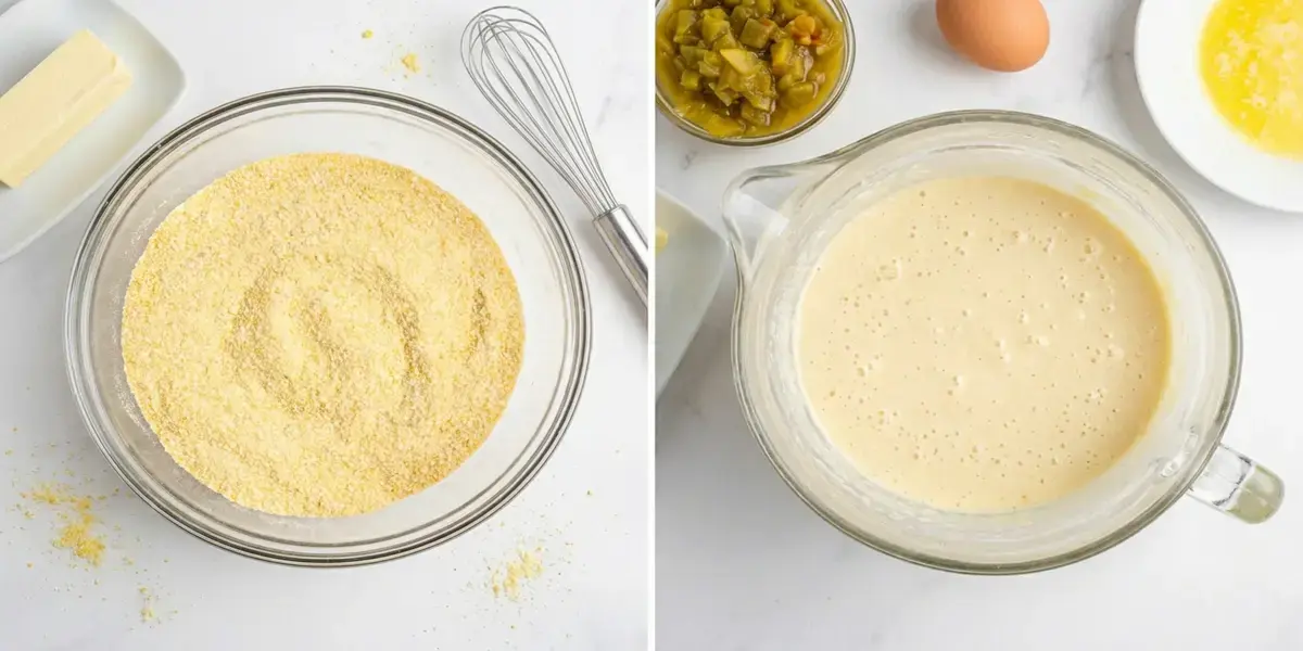 How To Make Cheesy Green Chile Cornbread