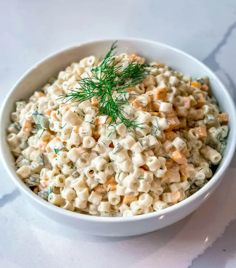 Creamy Dill Pickle Pasta Salad