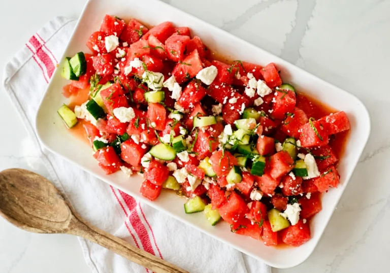 Cucumber Watermelon Salad With Feta