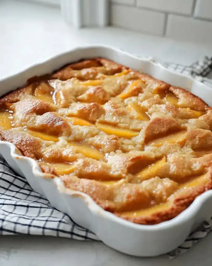 Dump And Bake Peach Cobbler - Easy Summer Dessert with Canned Peaches 3 What Is Dump and Bake Peach Cobbler?