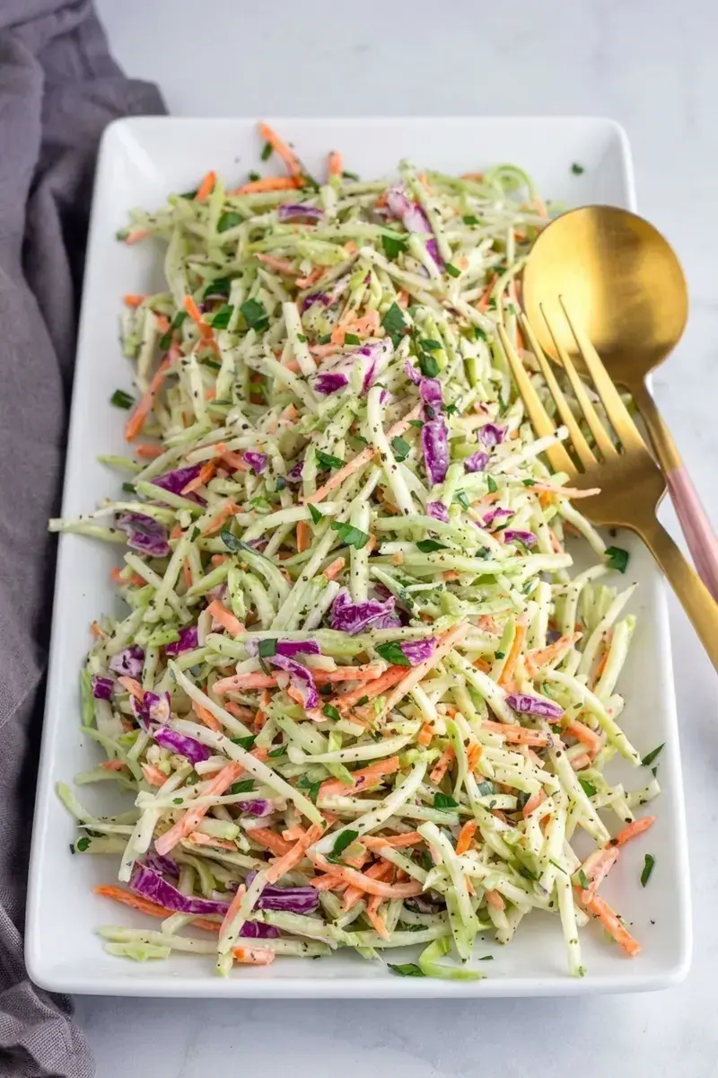 Easy Broccoli Slaw Recipe: A Crunchy Low Carb Side Dish Ready in 5 Minutes 7 Easy Broccoli Slaw Recipe