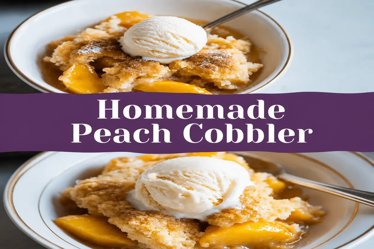 Easy Peach Cobbler Recipe: Juicy Peaches, Buttery Crust, and Pure Comfort 9 Variations for a Twist on Classic Peach Cobbler