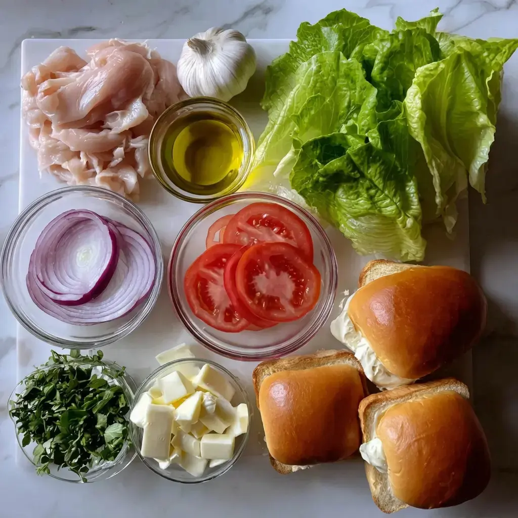 Garlic Herb Chicken Sandwich Ingredients