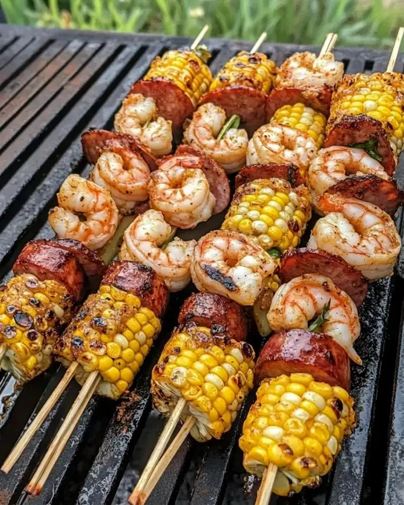 Ingredients Grilled Seafood Skewers are the pinnacle of summer