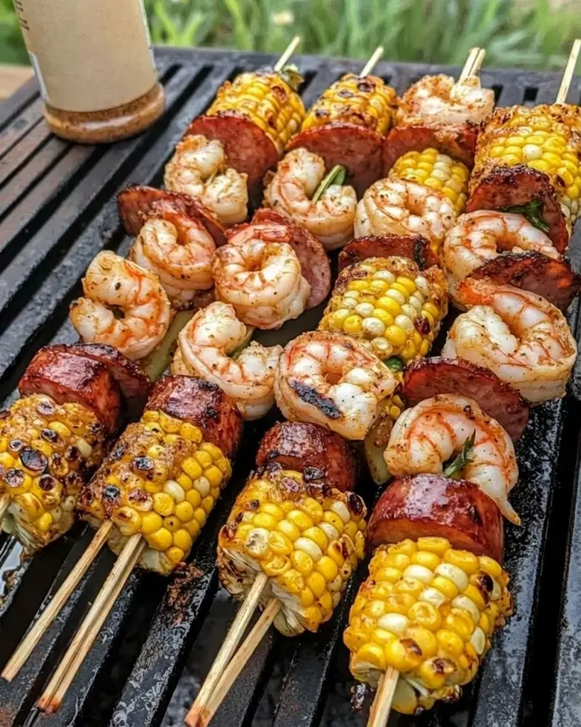 Ingredients Grilled Seafood Skewers are the pinnacle of summer