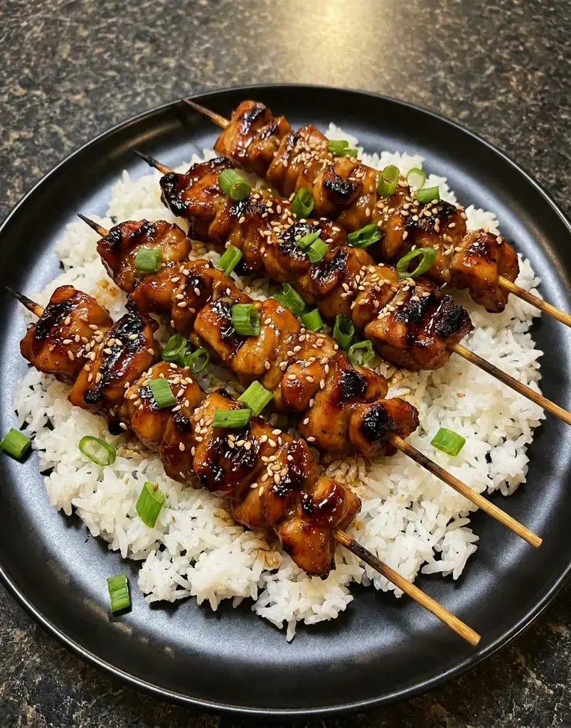 How to make the best Grilled Teriyaki Chicken Skewers: