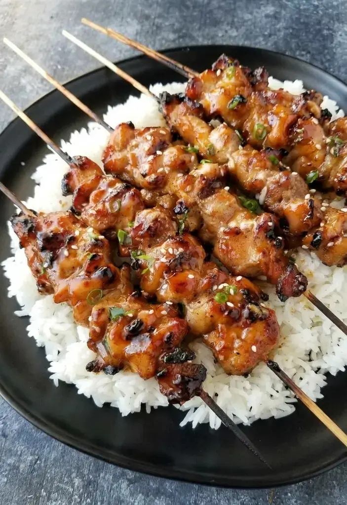 How to make the best Grilled Teriyaki Chicken Skewers: