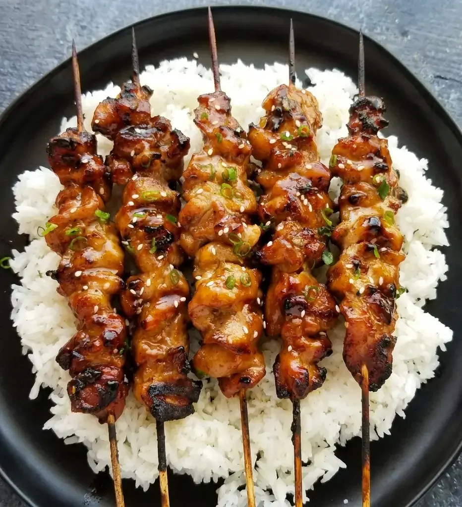 Ingredients you need to make homemade Teriyaki Chicken Skewers: