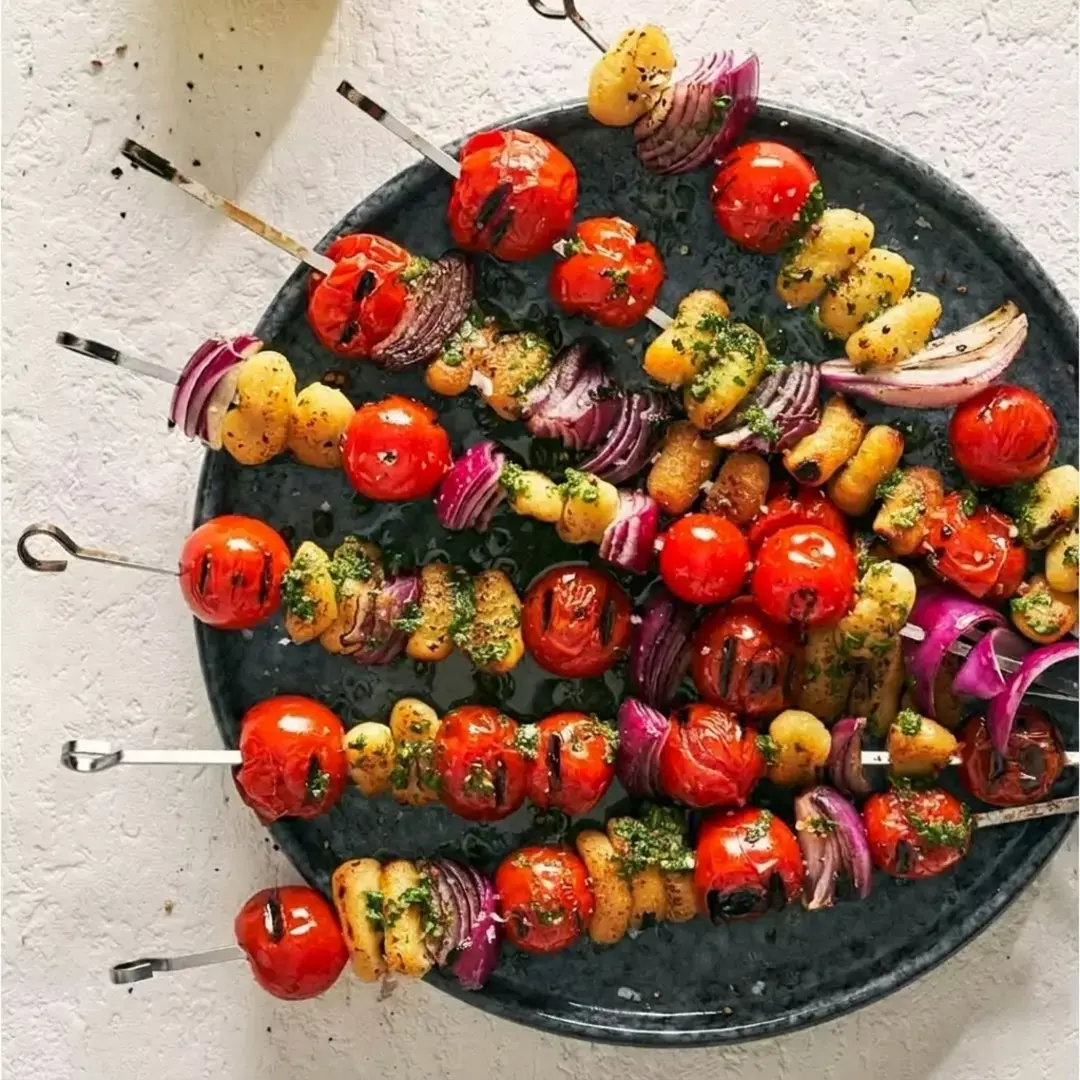 1. Tomato Gnocchi Kebabs