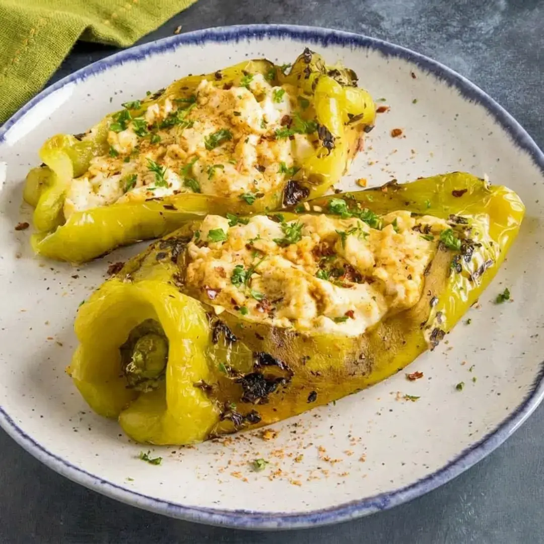 5. Grilled Peppers With Cheese Stuffing