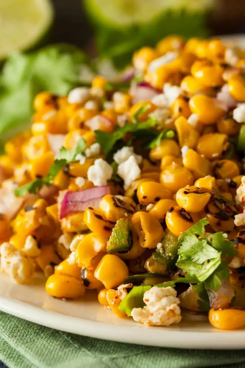 6. Grilled Corn Salad With Coconut-Peanut Sauce