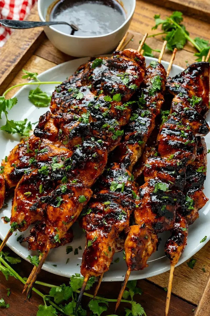 Honey Chipotle Grilled Chicken Skewers