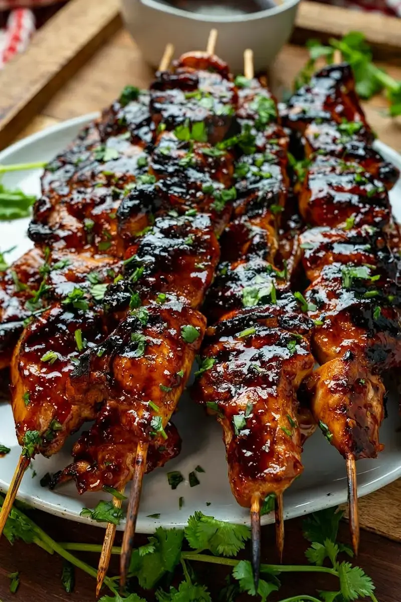 Honey Chipotle Grilled Chicken Skewers