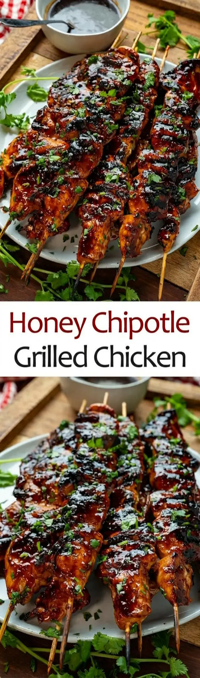Honey Chipotle Grilled Chicken Skewers