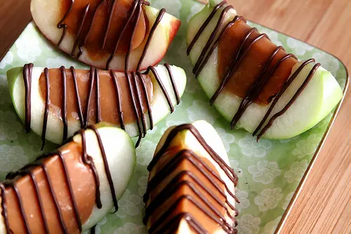 Inside Out Caramel Apple Slices