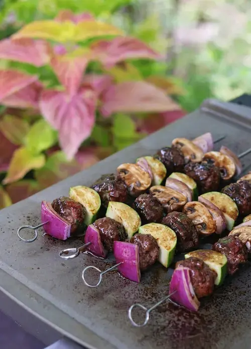Hibachi Steakhouse Meatball Kabobs