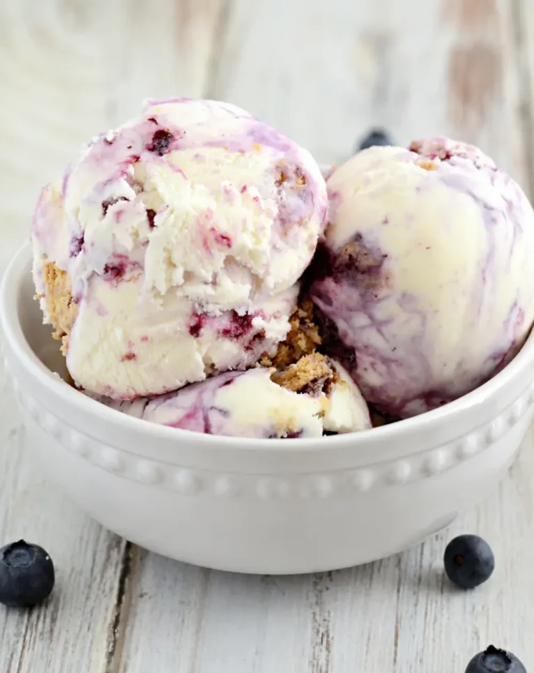 Creamy Lemon Blueberry Cheesecake Ice Cream Recipe 2 Lemon Blueberry Cheesecake Ice Cream