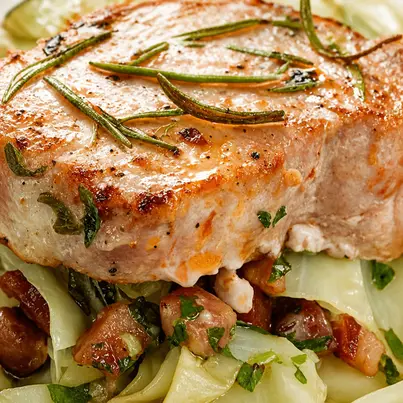 Martha Stewart Bacon And Cabbage Pork Chops Recipe