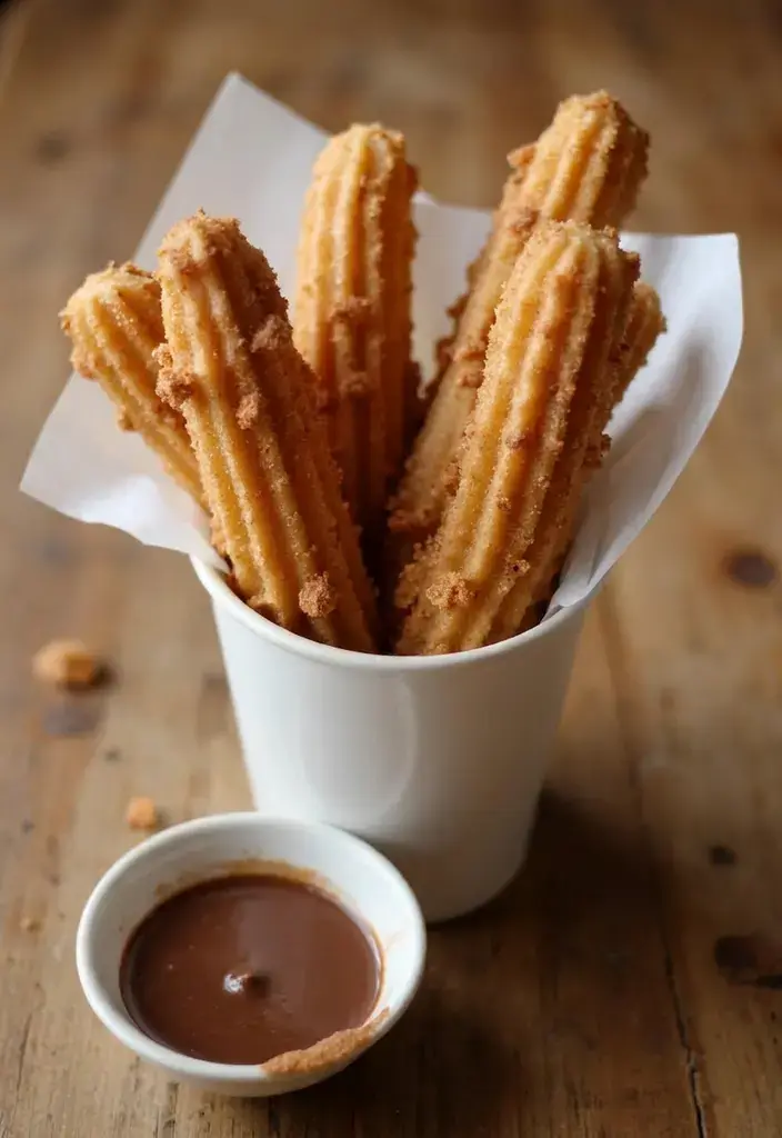 Mexican Dessert Will Be Your New Favorite Easy Recipes to Make at Home 2 2. Churros with Chocolate Sauce