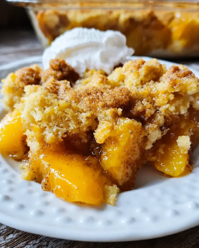 Peach Cobbler With Cake Mix: Easy Boxed Cake Mix Dessert 8 Peach Cobbler With Cake Mix