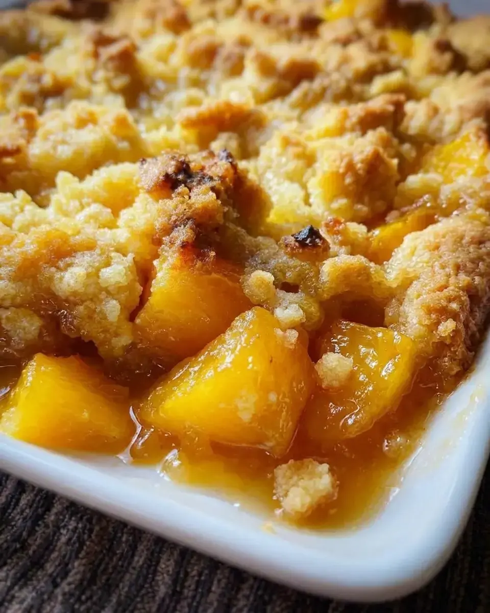 Peach Cobbler With Cake Mix: Easy Boxed Cake Mix Dessert 6 How to Serve Peach Cobbler with Cake Mix