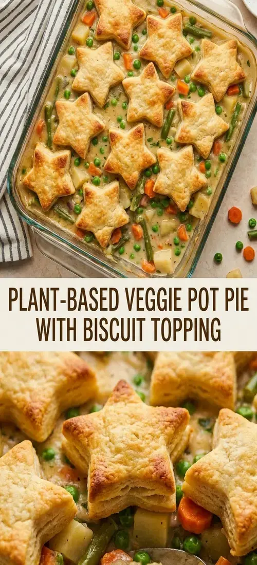 Assembling the Veggie Pot Pie With Biscuit Topping