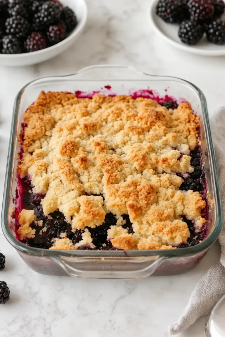 Simple Blackberry Cobbler With Cake Mix