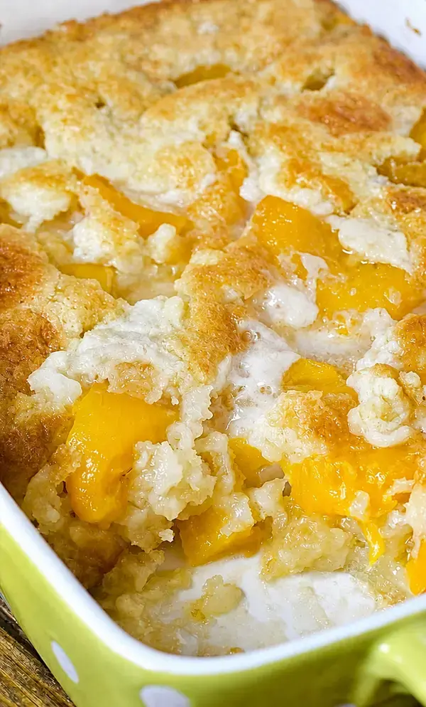 Super Easy Peach Cobbler with Just 3 Ingredients 11 Canned Peach Cobbler Recipe