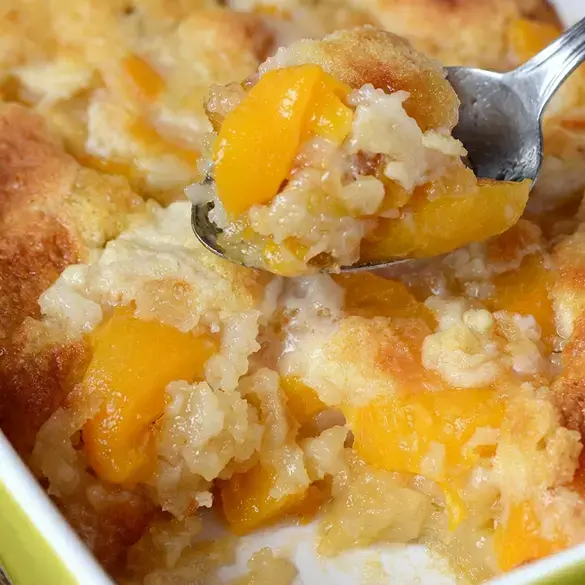 Super Easy Peach Cobbler with Just 3 Ingredients 15 Super Easy Peach Cobbler