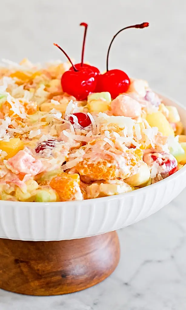 Traditional Ambrosia Fruit Salad