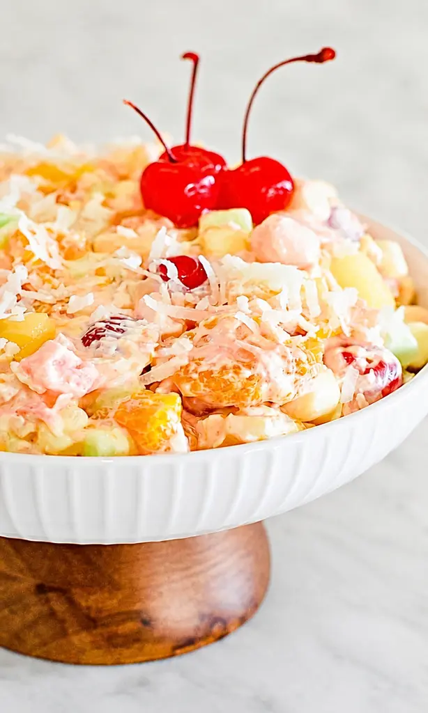 Traditional Ambrosia Fruit Salad