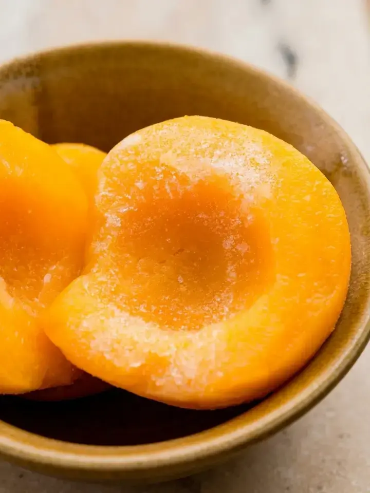 15 Frozen Peach Recipes to Enjoy All Year Long 14 14. Peach Sorbet