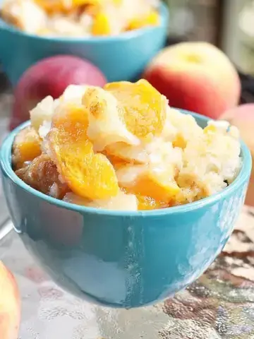 15 Frozen Peach Recipes to Enjoy All Year Long 5 5. Peach Cobbler Egg Rolls
