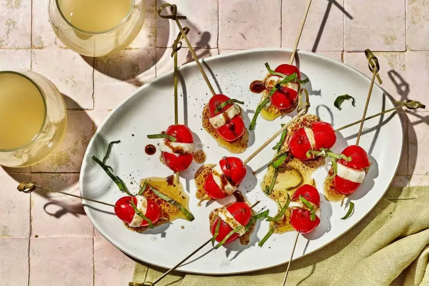 1. Mini Caprese Skewers