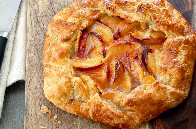 1. Rustic Peach Tart