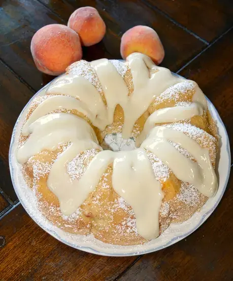 25. Fresh Peach Pound Cake
