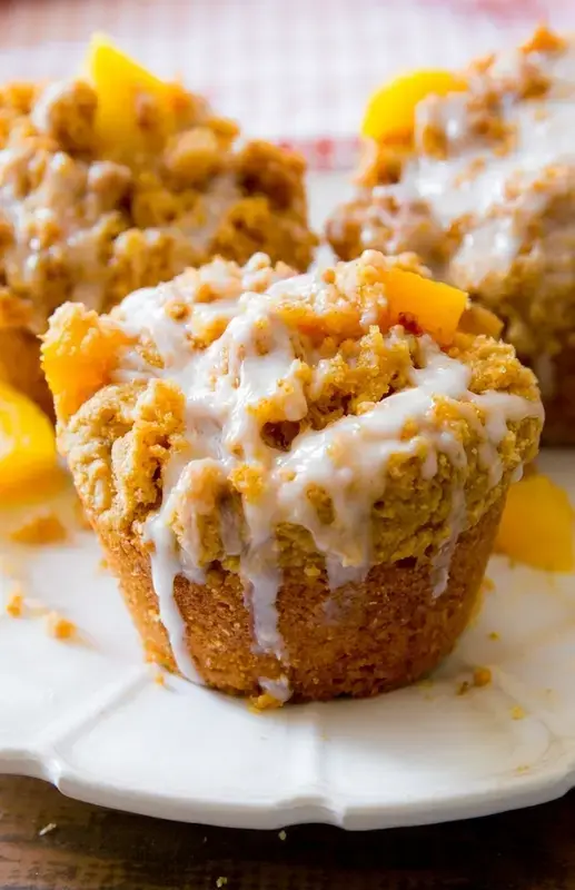 4. Peach Streusel Muffins