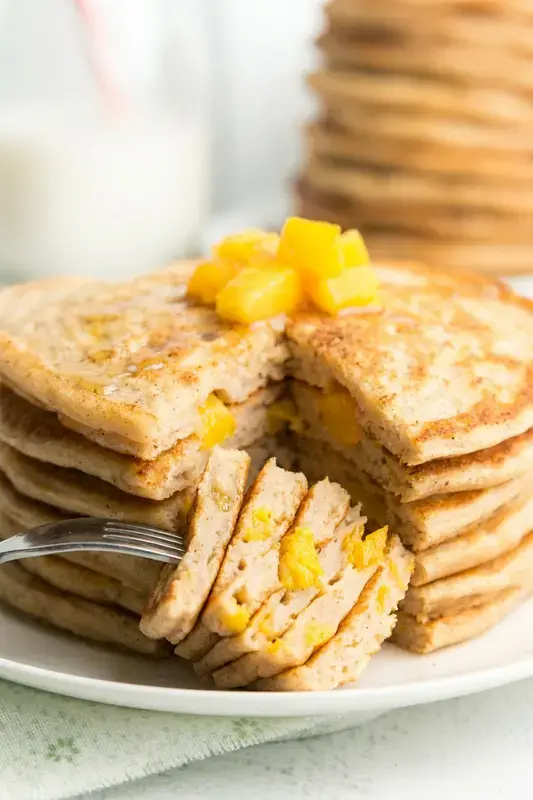 6. Peach Pie Pancakes