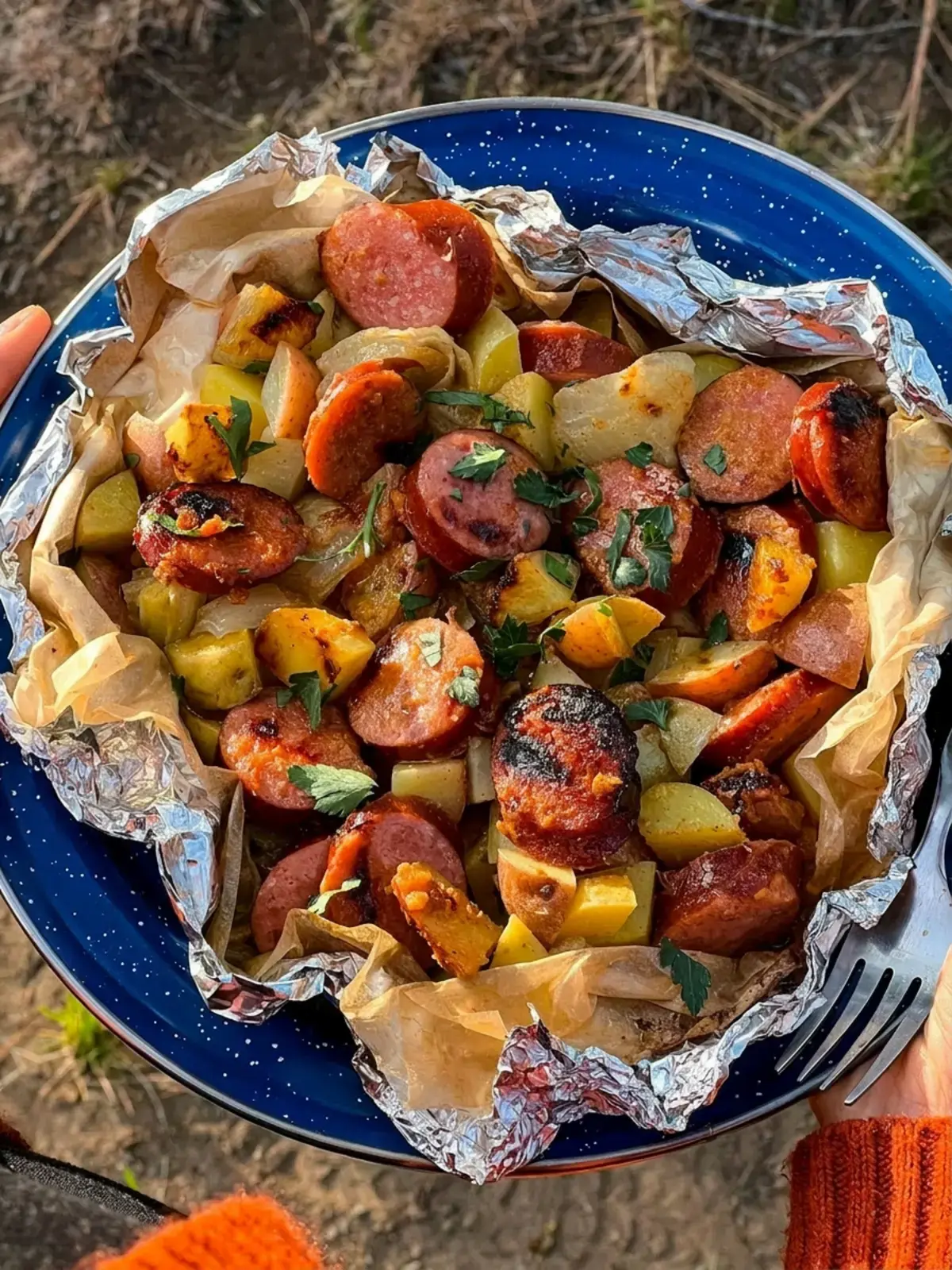 Kielbasa Potato Foil Packets