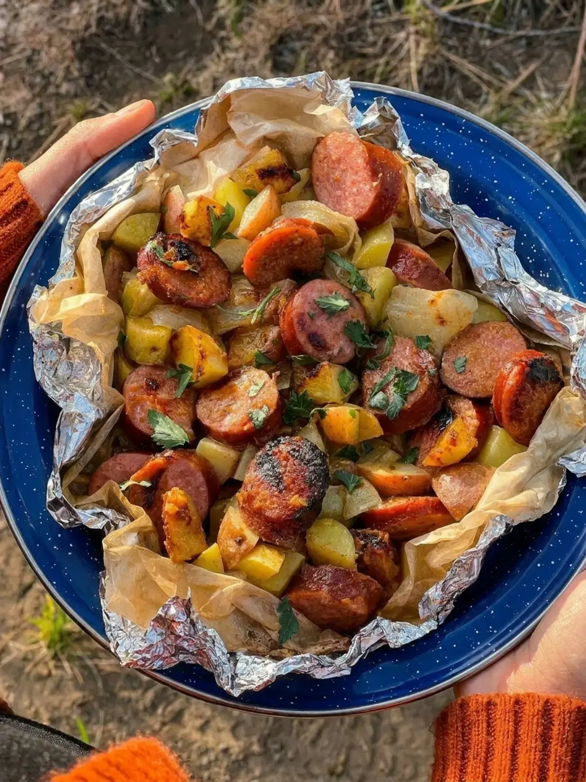 27 Camping Meals for Easy Breakfast, Lunch, and Dinner 2 Kielbasa Potato Foil Packets