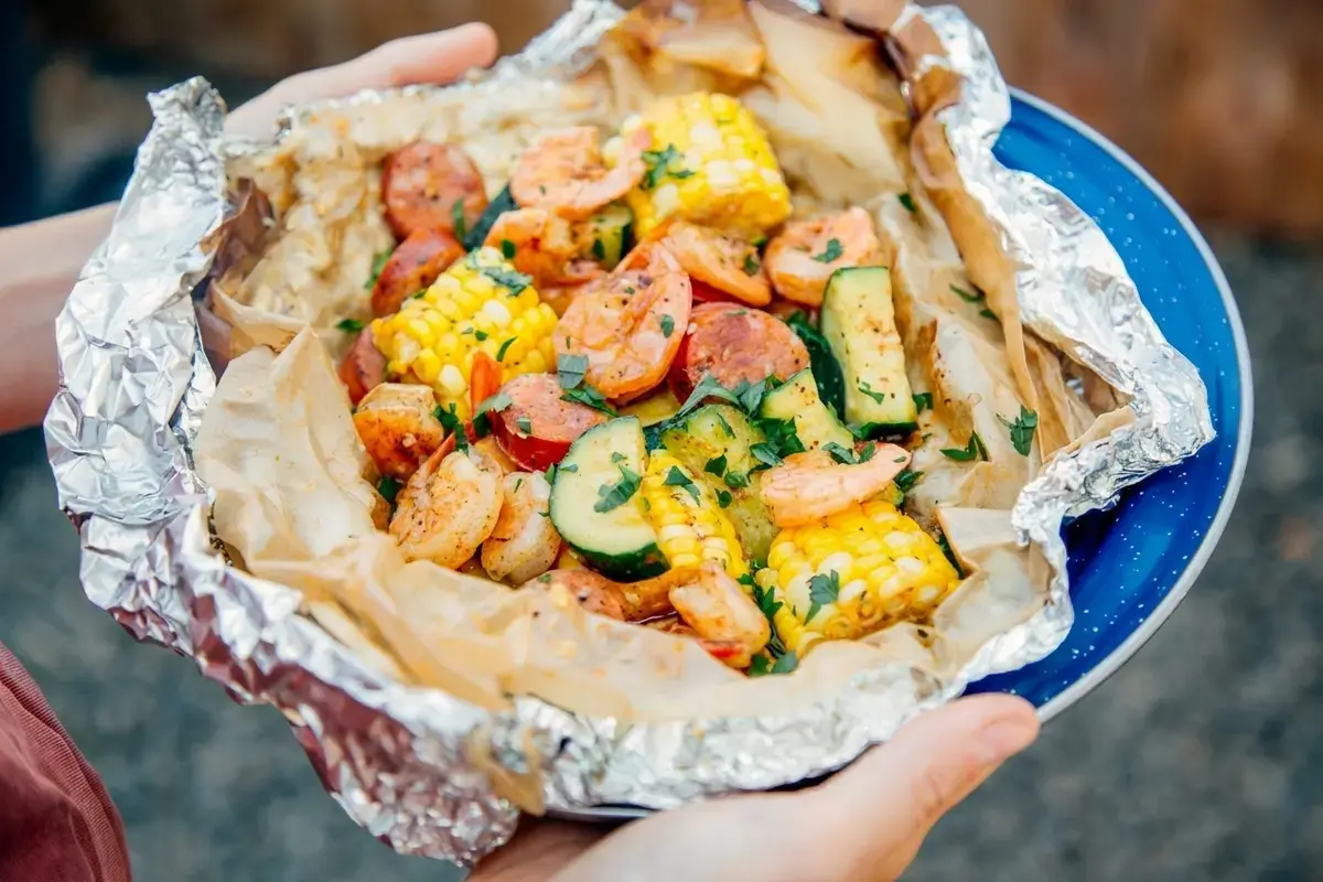 Shrimp Boil Foil Packets