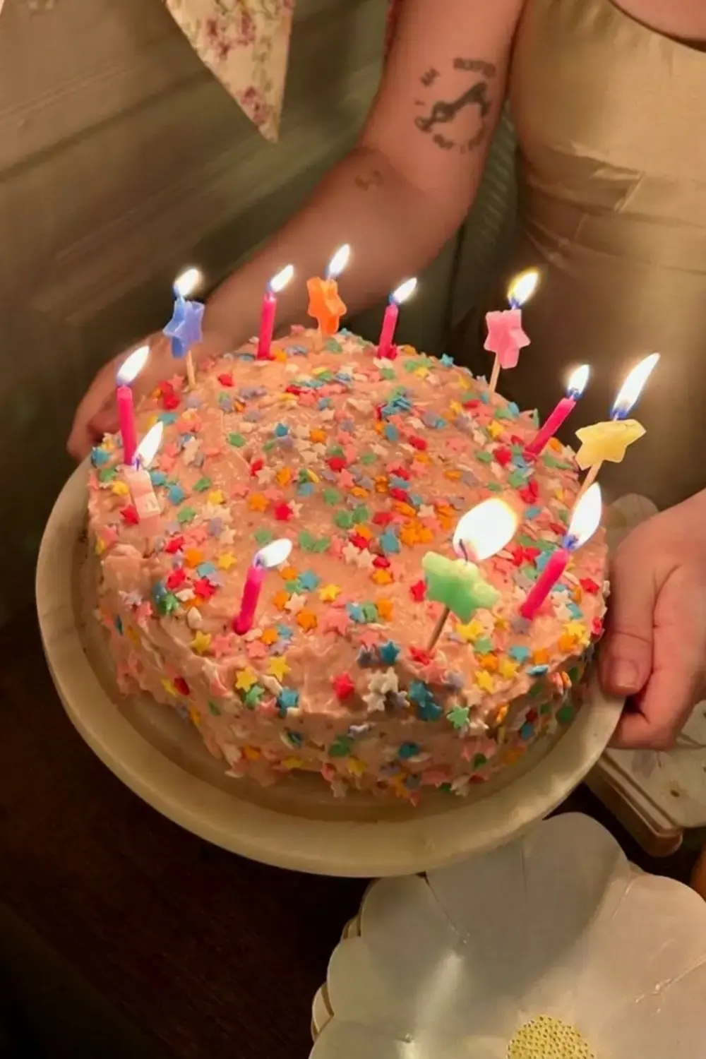 28Th Birthday Cake Ideas for a Stylish and Fun Celebration 2 1. Mini Stars Homemade Cake